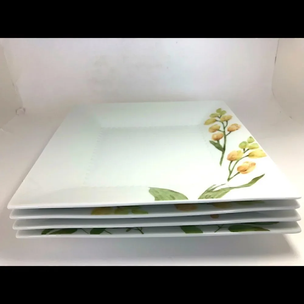 NORITAKE AZUMA NO MICHI FLORAL № 1654 Square Plate